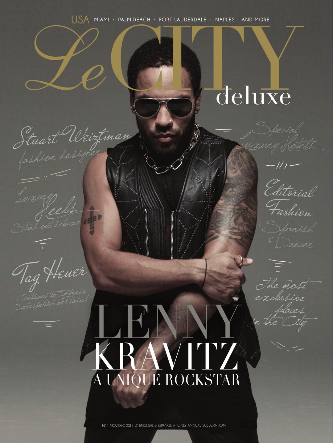Le CITY deluxe USA cover with Lenny Kravitz, 2012.